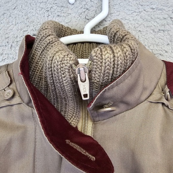 Vintage Foxrun Spring Light Trench Coat Womens L Pleated Professor Academia - Picture 3 of 16